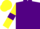 Silk - Purple body, yellow belt, yellow arms, purple armlets, yellow cap