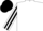 Silk - White body, grey arms, black striped, black cap