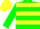 Silk - Green, yellow hoops, green sleeves, yellow cap