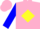 Silk - Pink, yellow diamond, blue rlc, pink & blue diagonal sleeves