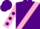 Silk - Purple, Pink sash, Pink sleeves, Purple spots