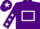 Silk - Purple, white hollow box, purple sleeves, white stars, purple cap, white star