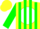 Silk - Yellow, white ball, green stripes on sleeves, yellow cap