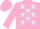 Silk - Pink, Light Blue stars, Pink sleeves and cap