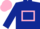 Silk - Dark blue body, pink hollow box, dark blue arms, pink cap