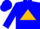 Silk - Blue, gold triangle