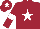 Silk - Maroon, white star, armlets and star on cap