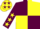 Silk - Maroon and yellow (quartered), maroon sleeves, yellow stars and cap