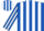 Silk - Royal blue, white epaulets, white stripes