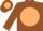 Silk - Camouflage, brown 'a' on tan ball