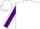 Silk - White, blue horsehead, purple sleeves, white seams, purple and white cap