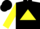Silk - Black, yellow triangle, black and yellow sleeves
