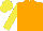 Silk - Orange body, yellow arms, yellow cap