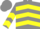 Silk - Grey, yellow chevrons