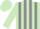 Silk - Light Green and Grey stripes, Light Green cap