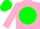 Silk - Pink, green ball, green cap