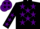 Silk - Black, purple stars on front and back