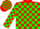 Silk - Red and green blocks