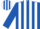 Silk - Royal blue & white stripes, royal blue sleeves, striped cap