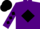 Silk - Purple, purple 'wg' on black diamond, black diamonds on sleeves, black cap