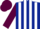 Silk - Dark Blue and White stripes, Maroon sleeves and cap