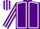 Silk - purple, white seams, purple sleeves, white stripes