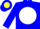Silk - Blue, yellow lighting on white ball