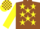 Silk - Brown, yellow stars and sleeves, check cap