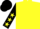 Silk - Yellow with black sleeves and yellow stars