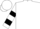Silk - White, black 'lp' on emblem, multi colored bars on slvs