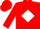 Silk - Red, red 'h' in white diamond, white bars on sleeve, red cap
