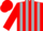 Silk - Red, silver stripes, silver 'sr' in horseshoe, red cap