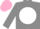 Silk - Grey, grey 'smf' on white ball, pink cap