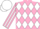 Silk - PINK & WHITE DIAMONDS, striped sleeves, white cap