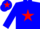 Silk - Blue body, red star, blue arms, blue cap, red star