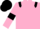 Silk - Pink body, black shoulders, pink arms, black armlets, black cap
