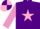 Silk - Purple, pink star, mauve sleeves, purple and pink quartered cap