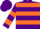 Silk - Purple, orange hoops, orange hoops on sleeves