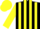 Silk - Black, Yellow Stripes On Sleeves, Yellow Cap