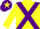 Silk - Yellow, purple cross sashes, purple armlet, purple cap, yellow star
