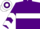 Silk - Purple, white hoop, chevrons on sleeves, hooped cap
