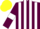 Silk - Maroon and White stripes, Maroon sleeves, White armlets, yellow cap