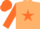 Silk - Beige, Orange star, sleeves and cap