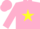 Silk - Pink, yellow star, pink cap