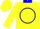 Silk - Yellow, Blue Collar, black circle, Yellow Cap