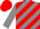 Silk - Grey & Red Diagonal Stripes, Red cap