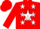 Silk - Red, white star, white stars on red sleeves, red cap
