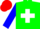 Silk - Green, white cross, blue sleeves, red cap