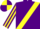 Silk - Purple, Yellow sash, striped sleeves, quartered cap
