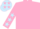 Silk - Pink, light blue stars on sleeves and cap